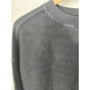 Aerie Vacay Crew Sweatshirt Smoked Gray XXS Oversized thumbnail 3