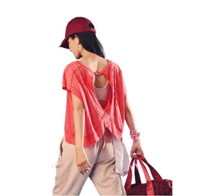 Free People Movement My Time Tee in Hibiscus size L NWT thumbnail 2