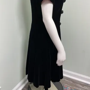Santa Fe By Jim Tremblay Vintage Black Velvet Dress thumbnail 5