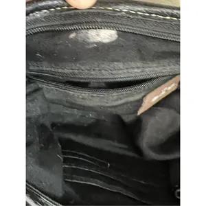 SAK black Rough Leather Satchel Purse Bag thumbnail 8