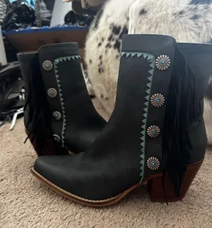 Western booties Black Size 7.5 thumbnail 1