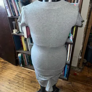Lululemon Dance pulse heathered gray ribbed 8 tennis dress thumbnail 3