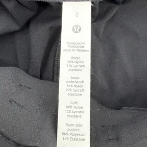 Lululemon Keep‎ Moving Jogger Sweatpants Black Women 8 W5CV4S Luxtreme Pockets thumbnail 5