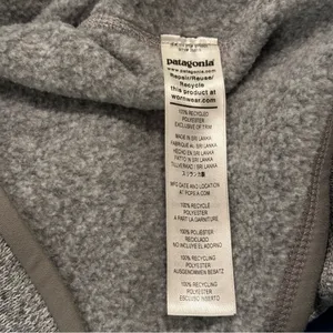 EUC Patagonia Gray Better Sweater Fleece Pullover 1/4 Zip Women’s Large L thumbnail 7