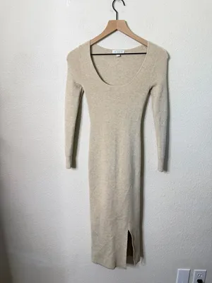 J Crew Side Slit‎ Sweater Dress Womens Size XXS thumbnail 2
