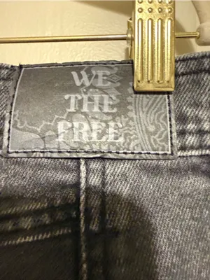 New We the Free Xena High Rise Slim Straight 32 Dark Gray Denim Jeans Womens thumbnail 5