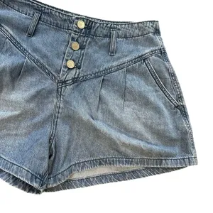 Blank NYC Flared Denim Button Fly Shorts Size 28 thumbnail 4