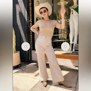 NEW Z SUPPLY prim sweater top in rattan medium thumbnail 4