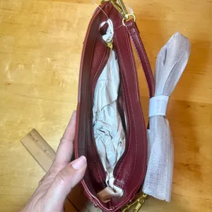 Style & Co. Whipstitched Small Burgundy Crossbody Bag Purse thumbnail 6