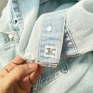 ✨ ZARA Light Wash Denim Vest Mini Dress | Size L | Button Front Sleeveless 👗 thumbnail 11