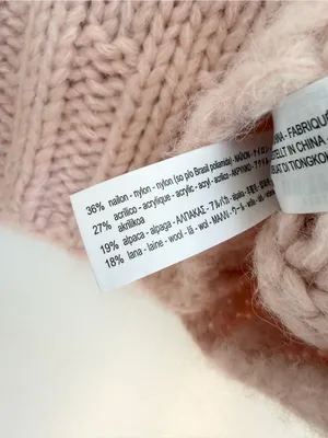 Zara alpaca wool vest thick knit chunky pink size small thumbnail 3