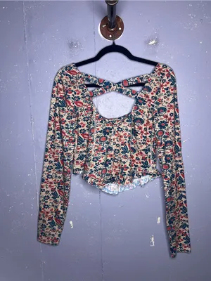 Free People Melanie Long Sleeve Top Medium thumbnail 7