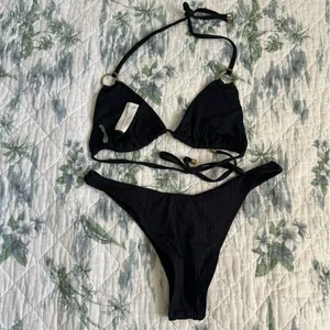 Vitamin A Cosmo Ecorib Bikini Set 6 S Black Gold Rings thumbnail 8
