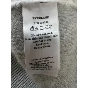 Everlane Alpaca Zebra Print Heathered Grey Cardigan Size L Sweater Button Front thumbnail 10