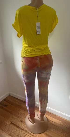 Leggings And Too Yellow Size M thumbnail 4