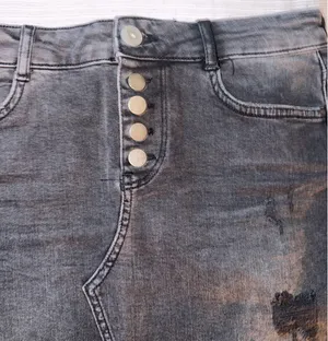 ZARA Black Denim Shorts thumbnail 3