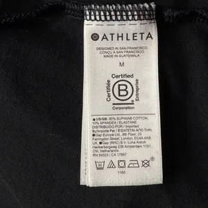 Athleta Medium Tank Top Top Stretch Scoop Neck Wicking Sleeveless Black Yoga thumbnail 6