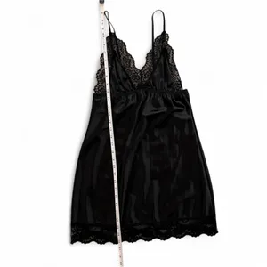 Black Floral Lace Babydoll Nightgown – Size S thumbnail 5
