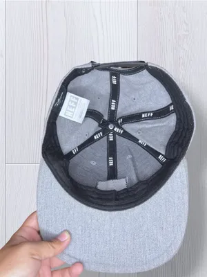 DISNEY Unsiex Mickey Mouse Baseball Cap - Light Wash Blue Denim Canvas Hat thumbnail 6