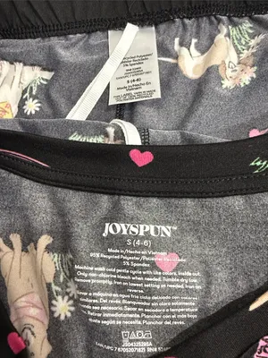 Joyspun Women’s Dog Print Cute Short Sleeve 2 PC Pajama Set Small NWT thumbnail 14