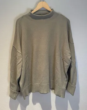 Express Mock Neck Dolman Sleeve Sweater - Sage Green XL thumbnail 1