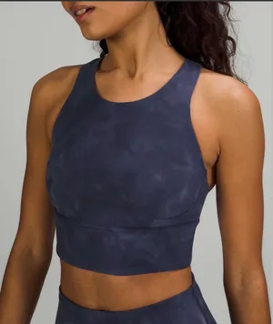 Lululemon Wunder Train Longline Bra *Medium Support, C/D Cup Diamond Dye Size 4 thumbnail 1