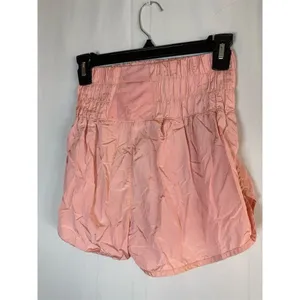 FP Movement by Free People Way Home Shorts Womens XS Pink High Rise Lined thumbnail 5