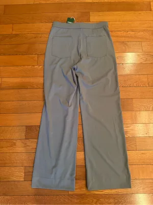 Halara DayStretch High Waisted Button Pocket Straight Leg Pants Grey Large Tall thumbnail 6