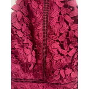 Bardot Gemma Burgundy Lace Halter Midi Dress XS 4 NWT $119 Open Back thumbnail 14