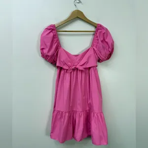 Amanda Uprichard Fuchsia Mini "babydoll" Summer Dress size L thumbnail 2