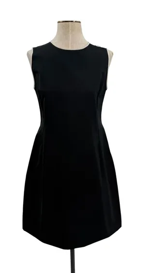 'S Max Mara Black Contrast Trim Shift Dress Sleeveless Italy Size US 6‎ thumbnail 1