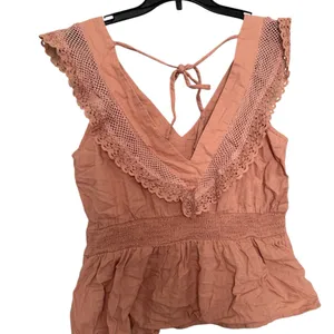 Old Navy pink summer tank blouse size S‎ thumbnail 2