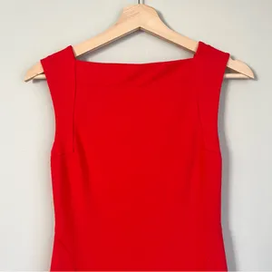 Mango Suit Bright Red Sleeveless Mini Dress Size XXS thumbnail 2