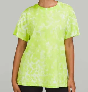 Lululemon All Yours Cotton T-Shirt *Tie Dye Marmoleado Tie Dye Eccentric Lime thumbnail 3