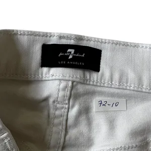 7 For All Mankind White The High Waist Ankle Skinny Jeans Women Size 26 | 72-10 thumbnail 3