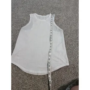 Lululemon Women's White‎ Racerback Tank Top Breathable Athletic Workout thumbnail 6