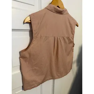 Everlane Womens Sleeveless Button Down Cotton Poplin Shirt Dusty Rose Size 6 thumbnail 3