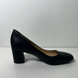 Naturalizer Warner Square Toe Solid Black Pump High Heels thumbnail 5