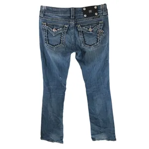 Miss Me Womens Jeans JE5014B40X Boot Cut Embellished Embroidered Flap Pockets 29 thumbnail 3