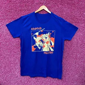 Naruto Sasuke Blue Anime Tshirt size Extra Large  thumbnail 1