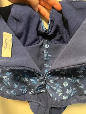 HOUSE OF CB Savia Sapphire Floral Print Bodysuit, Size L thumbnail 8