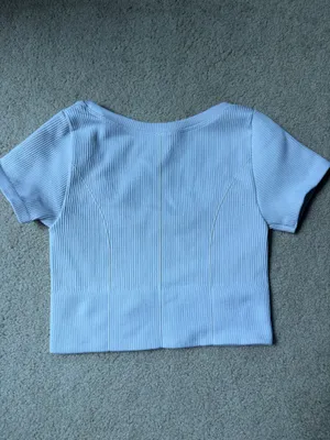 Aerie White Crop Top thumbnail 2