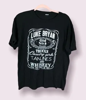 Luke Bryan‎ concert shirt size medium Black thumbnail 1