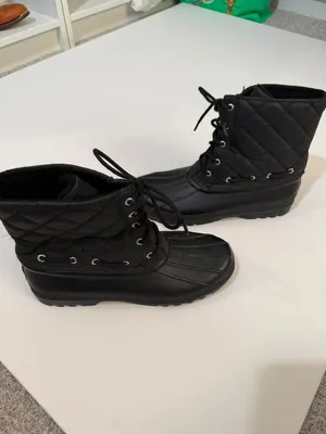Sperry Women's Black Quilted Waterproof Duck Rain/Snow Boots thumbnail 3