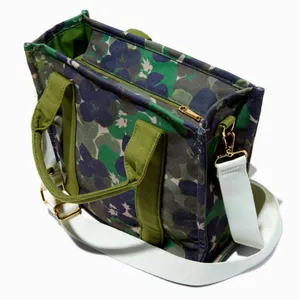 Camouflage Crossbody Tote‎ Bag Green thumbnail 2