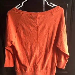 Nike‎ women's gym vintage crew top Orange Small thumbnail 2