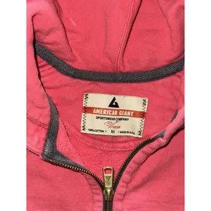 American Giant Women's Hoodie Red Classic Full Zip Up Heavy Made In USA Sz M thumbnail 5