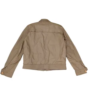 Schott Sportswear Genuine Leather Bomber Jacket‎ Womens Size 40 Brown thumbnail 2