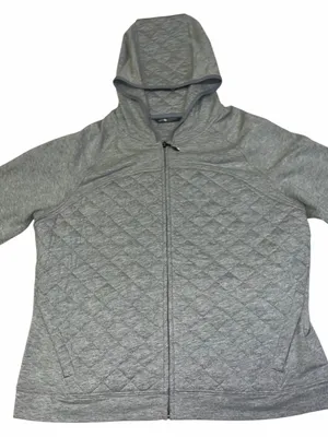 The North Face Quilted Zip Up Hoodie Jacket Grey Athleisure Layer XL Gorpcore thumbnail 6