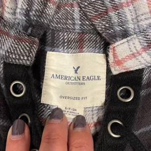 American Eagle Plaid Flannel Shirt‎ Size Small thumbnail 3